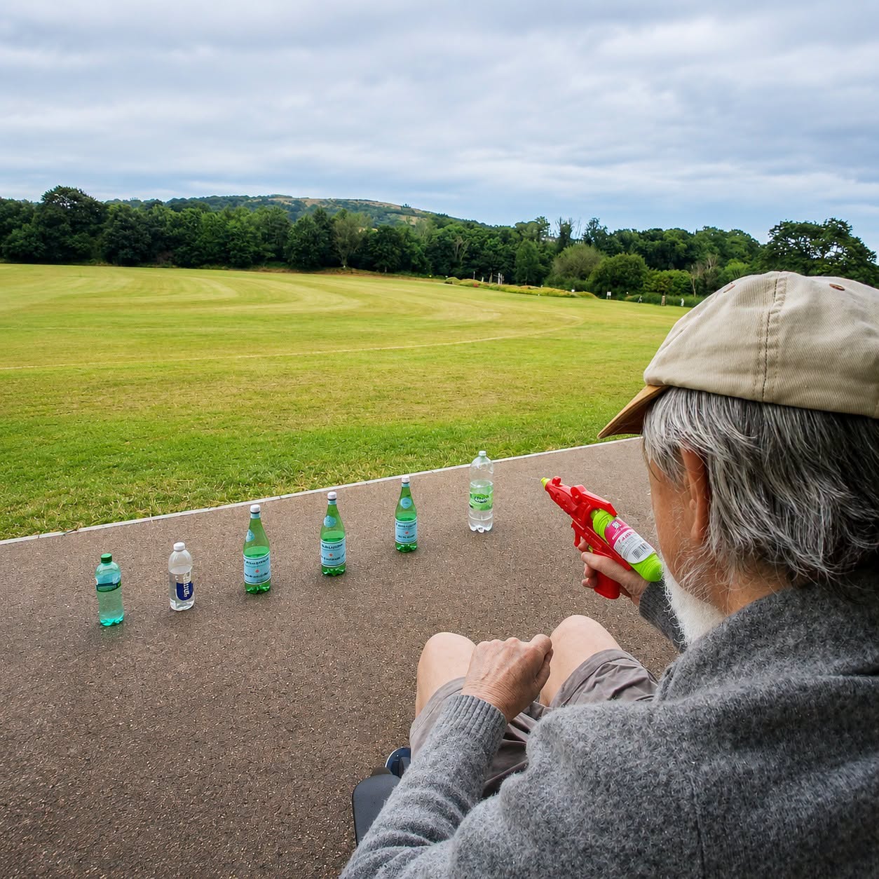 Barry enjoyed a local "Come on England" get-together hosted by South Brent and District Caring Group