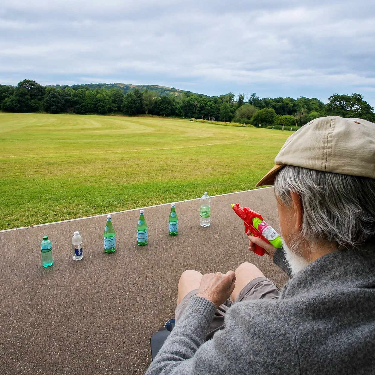 Barry enjoyed a local "Come on England" get-together hosted by South Brent and District Caring Group